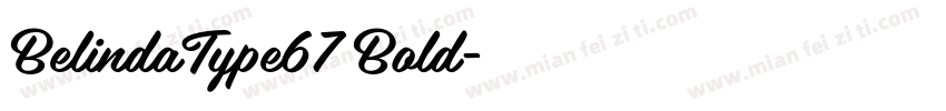 BelindaType67 Bold字体转换
